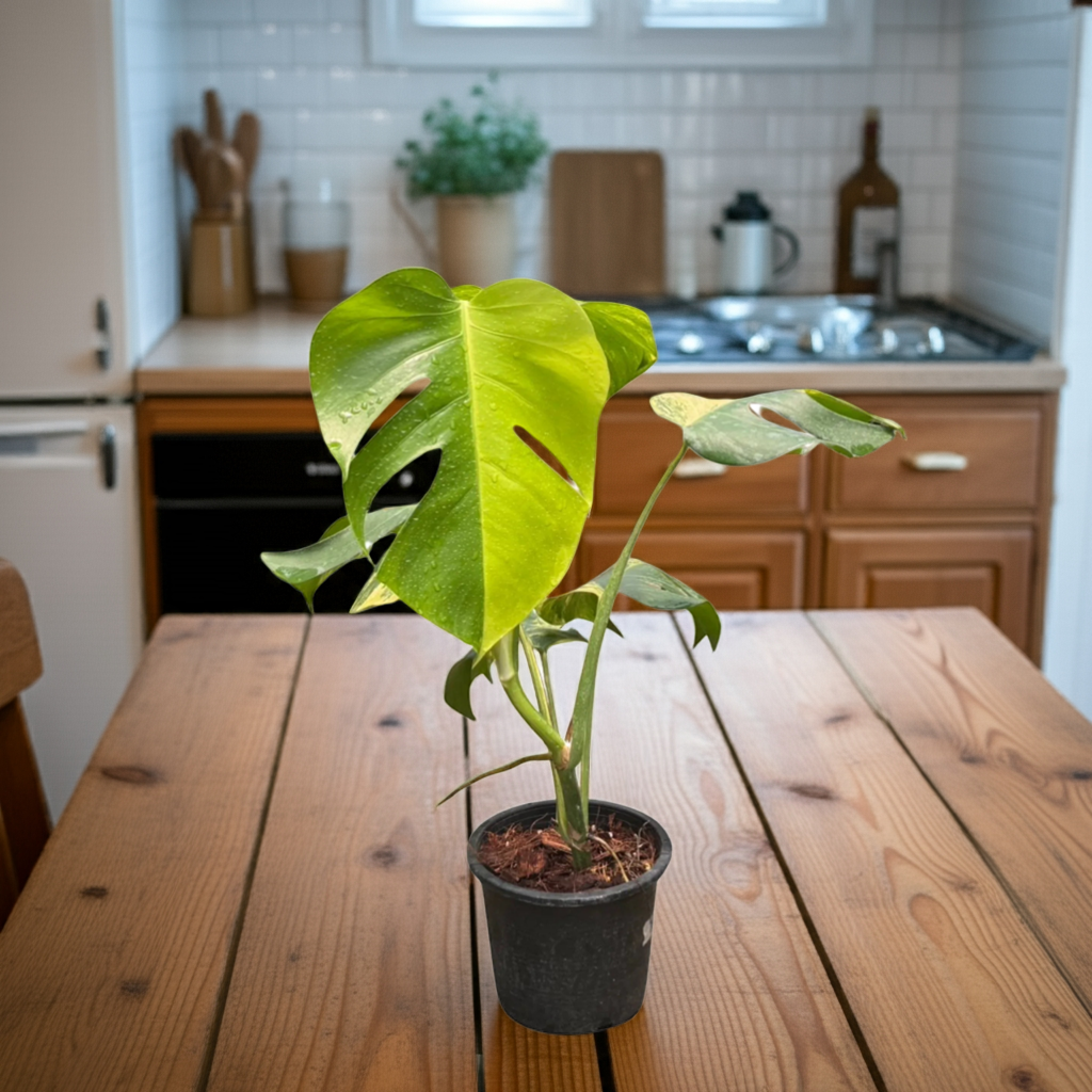 Monstera borsigiana aurea variegated